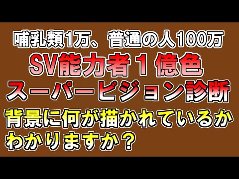 【ゆっくり解説】これがみえたらスーパービジョン能力者かもしれません。1億色を認識するスーパービジョンと診断テスト