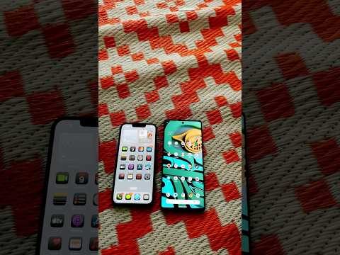 iOS 18 beta 3 vs android 15 comparison which is faster #ytshorts #smartphone #ios18 #android15