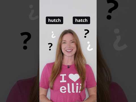 Am I saying HUTCH or HATCH? #shorts #pronunciation #english #learnenglish #listening