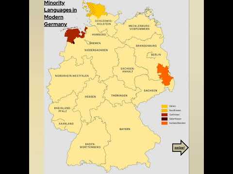 Minority languages in Germany (2024)! #map #germany #europe #language #minority #youtubeshorts