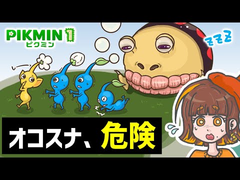 起こしたら終了のクマチャッピーまつり！大水源に上陸だ！【ピクミン1 switch版】