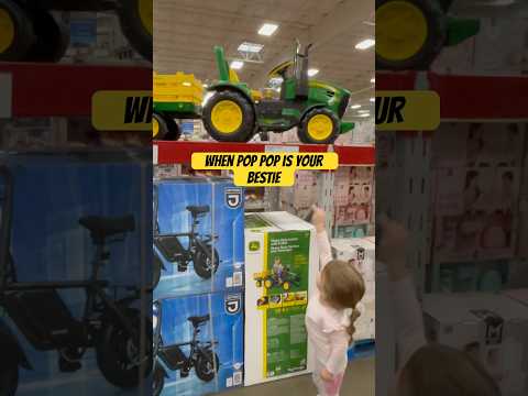 When your toddler wants a tractor for Christmas #tract￼or #grandpa #toddler #tractorlover #funny