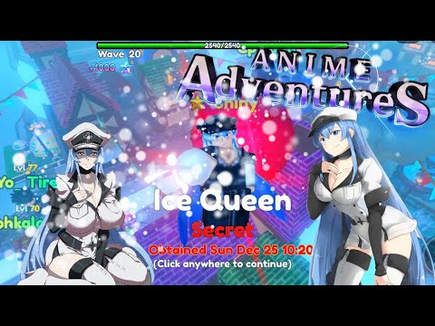 New SHINY ICE QUEEN Showcase! (OP MILKERS ABILITY) Anime Adventures