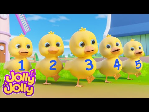 🦆Five little ducks 2🦆 + More | Best Animals Songs | Jolly Jolly - Learn and Play - Nursery Rhymes