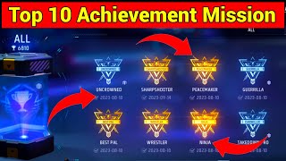 Top 10 Achievement Mission Free Fire | How To Complete Achievement Mission Free Fire