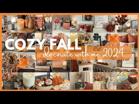 🍁 2024 🍁 RELAXING FALL DECORATE WITH ME│COZY FALL DECORATING IDEAS│FALL  DECOR│FALL INSPIRATION