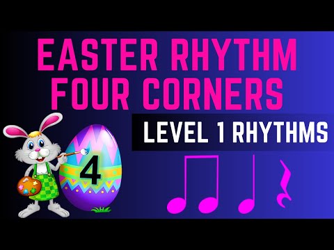 Easter Rhythms Four Corners Game Level 1