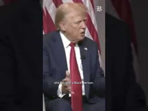 Donald Trump falsely questions Kamala Harris’s race at NABJ convention