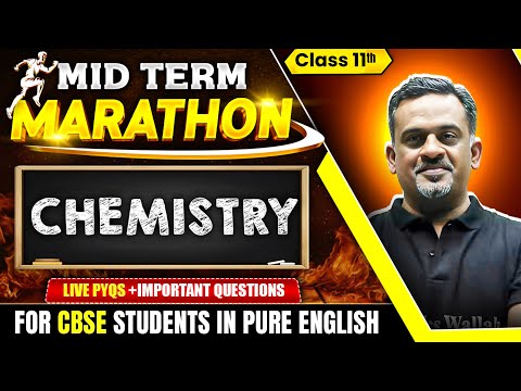 Class 11th Chemistry Marathon🔥| Complete Chemistry Mid-Term Marathon in Pure English |11th CBSE