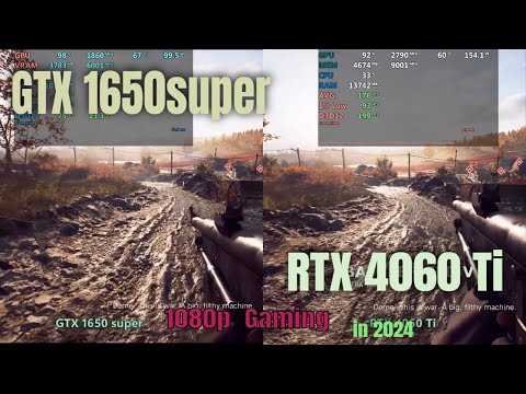 GTX  1650 super vs RTX  4060 Ti