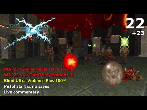 Doom II: BTSX E1 - MAP22: Gonna Never Have To Die + MAP23 (hub) - Blind Ultra-Violence Plus 100%