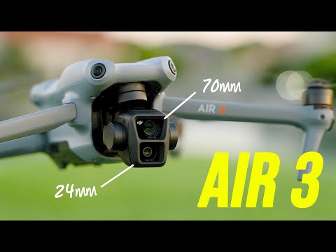 DJI Air 3: Dual Cameras, 4K 10-bit Video, 48MP Photos, 46 Min Flight Time! 🤯