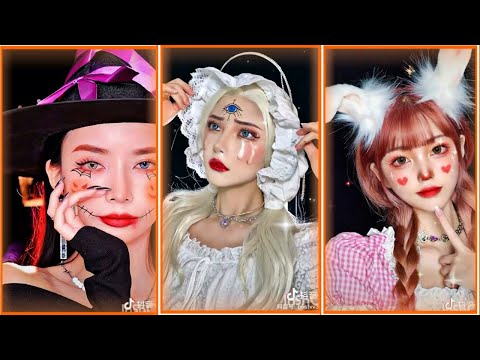 Best new Halloween makeup transformation videos tiktok china🔥😍🔥 | 抖音 anime girls 中国