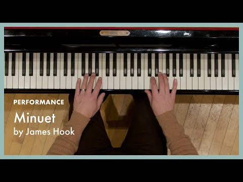 Minuet - Hook (page 34, Literature for the Piano Book 1)