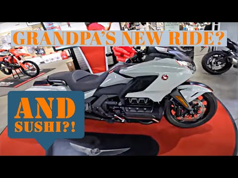 Darcy tries sushi and NEW GOLDWING???