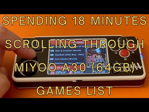 I Spent 18 Minutes Scrolling through the $45 Miyoo A30 Games List 64GB #whattmeter #miyoo #a30