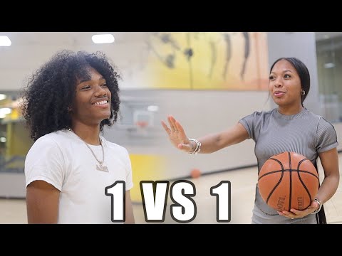 BROOKLYN AND LILMENDC PLAY 1V1 FOR A KISS👀 * intense game *￼