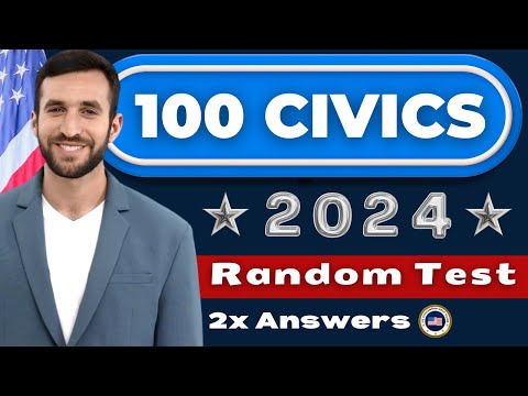 2024-2025 New USCIS Easy Answers for US Citizenship Test, 100 Civics Questions Exam, Ciudadania