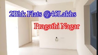 #2bhk Flats For Sale in #pragathinagar @45lakhs only #hyderabad 1040 sft