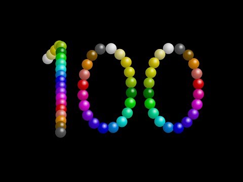 Color Ball Counting - 1 to 100 - The Kids' Picture Show (Fun & Educational Learning Video)