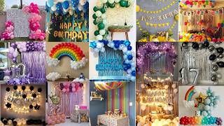 🌈Decorations/Simple Birthday Decorations/Balloon decoration ideas for birthday/Easy Birthday Decor