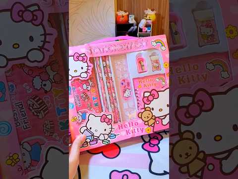 Satisfying Unboxing of Hello Kitty Stationery Set ASMR 🎀💗