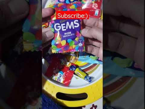 CADBURY GEMS || LOT'S OF CHOCOLATES #Shorts #moutwateringvideo #Viral