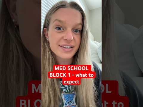 Med students block 1 - what to expect