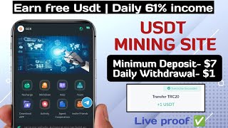 New Usdt Mining Website 2024 | Earn Free Usdt | Best Usdt Investment Website | Usdt Mining sites