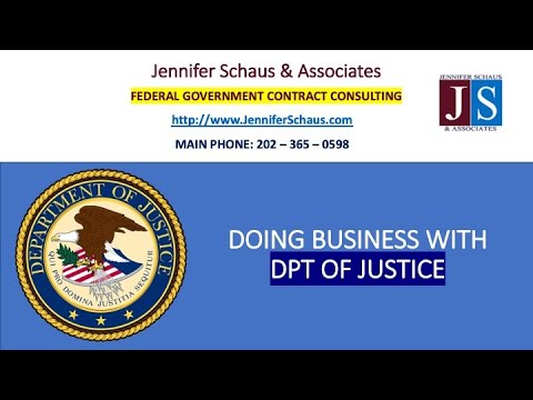 Federal Contracting - Procurement Playbook - Doing Business With Department of Justice - DOJ