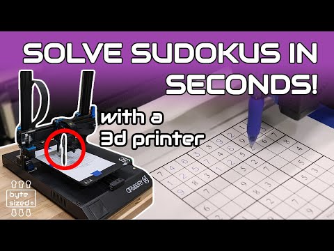 3D printers aren't meant to do sudokus!