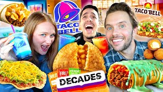 Tasting EVERYTHING on TACO BELL’S VIRAL Decades Menu!!!