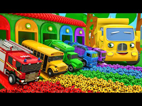 Wheels On the Bus + Old MacDonald - Soccer ball shaped wheels ⚽⚽⚽- Baby Nursery Rhymes & Kids Songs