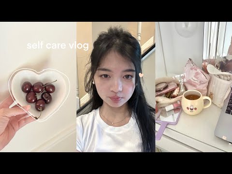 Self Care Vlog🧴: Complete Spa Day at Home, Healthy Meals, Pilates, Jet-Lagged Alex & Hair Care