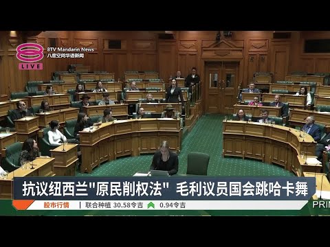 抗议纽西兰"原民削权法" 毛利议员国会跳哈卡舞【2024.11.14 八度空间华语新闻】