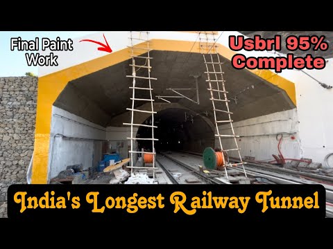 India’s Longest Railway Tunnel Update | Khari Sumber Railway Tunnel | Usbrl | Usbrl Project Update