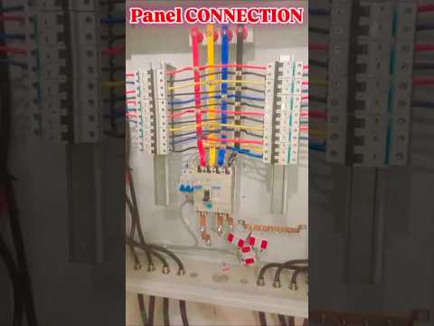 Panel Dressing MCB 👷▶️ | Panel Connection Fittings #shorts #virals