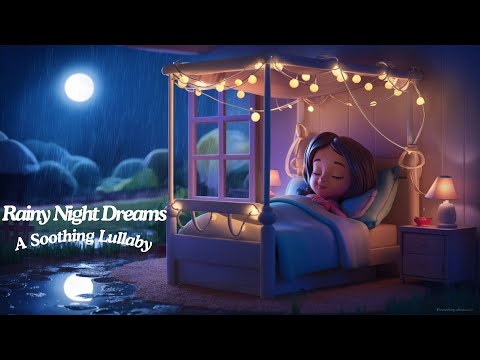 🎶😴💤A Soothing Lullaby:🛏️Rainy Night Dreams🌛❤️#kids #lullaby #dreams #sleepsong #baby #bedtime #viral