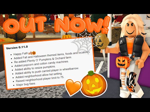 🎃 BLOXBURG FALL/HALLOWEEN UPDATE 2022 | **WITH VOICE**