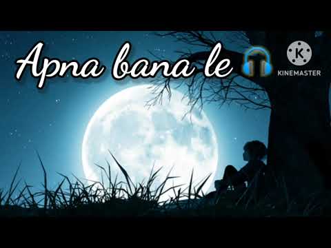 Apna bana le song /Apna bana le lofi song /credit - Singers: Arijit Singh & Sachin-Jigar