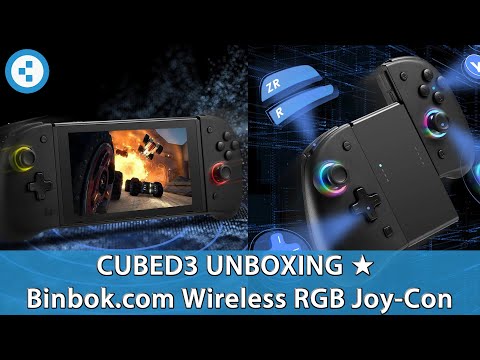 Binbok.com's RGB Wireless Joy-Con Game Pad Alternative for Nintendo Switch | Cubed3 Unboxing Video