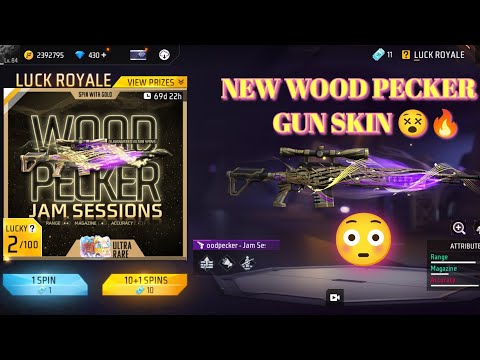 FREE FIRE NEW WOOD PECKER SKIN JAM SESSIONS KITNA DIAMOND LAGEGA OR VOUCHER | OB45 UPDATE NEW EVENT