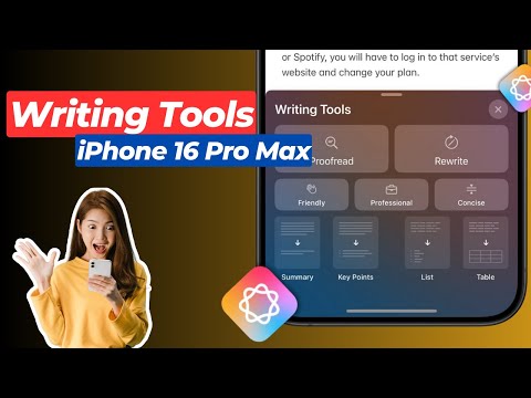 How to use Writing Tools with Apple Intelligence in iPhone 16 | Apple Intelligence | Writing Tools