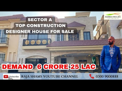 Designer 10 Marla Brand New House For Sale In Sector A || Bahria Enclave Islamabad || Best Living ||