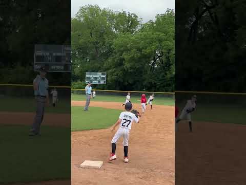 7u shortstop double play #baseball #baseballlove #shortstop #fyp #basebroz #giannimolfese