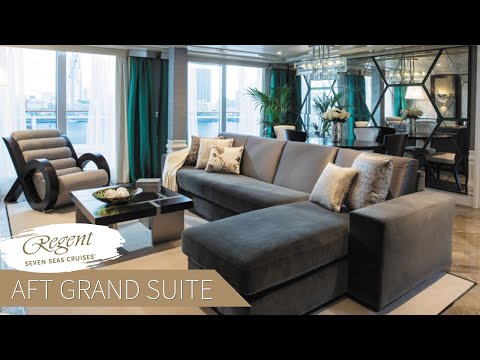 Regent Seven Seas Explorer | Aft Grand Suite Full Walkthrough Tour & Review | 4K