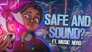 FNAF RUIN DLC SONG ▶ "SAFE & SOUND" SUPERMUSICRB X HOPZ FEAT. MUSIC_NERD | OFFICIAL LYRIC VIDEO