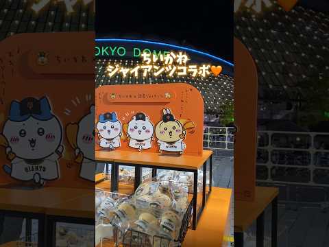 ちいかわ×ジャイアンツ⚾️🧡グッズだけ買いに東京ドームへ！