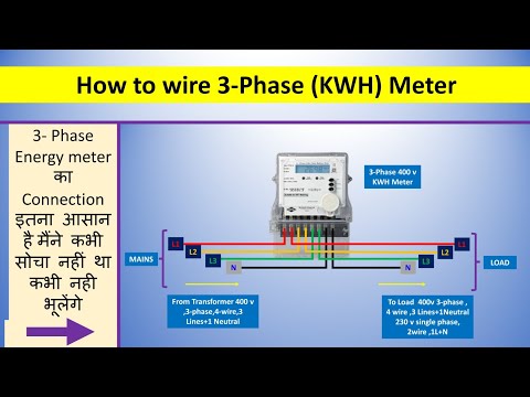 3-Phase (kWh) Energy Meter Wiring Diagram | Step-by-Step Guide @Electricalgenius