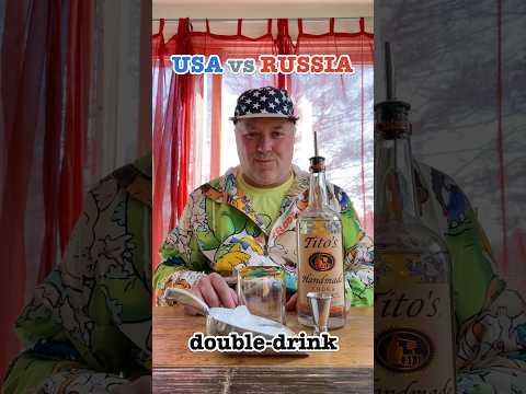 USA vs Russia: Double Drink #crazyrussiandad #usavsrussia #smirnoff #russianstandard #titos